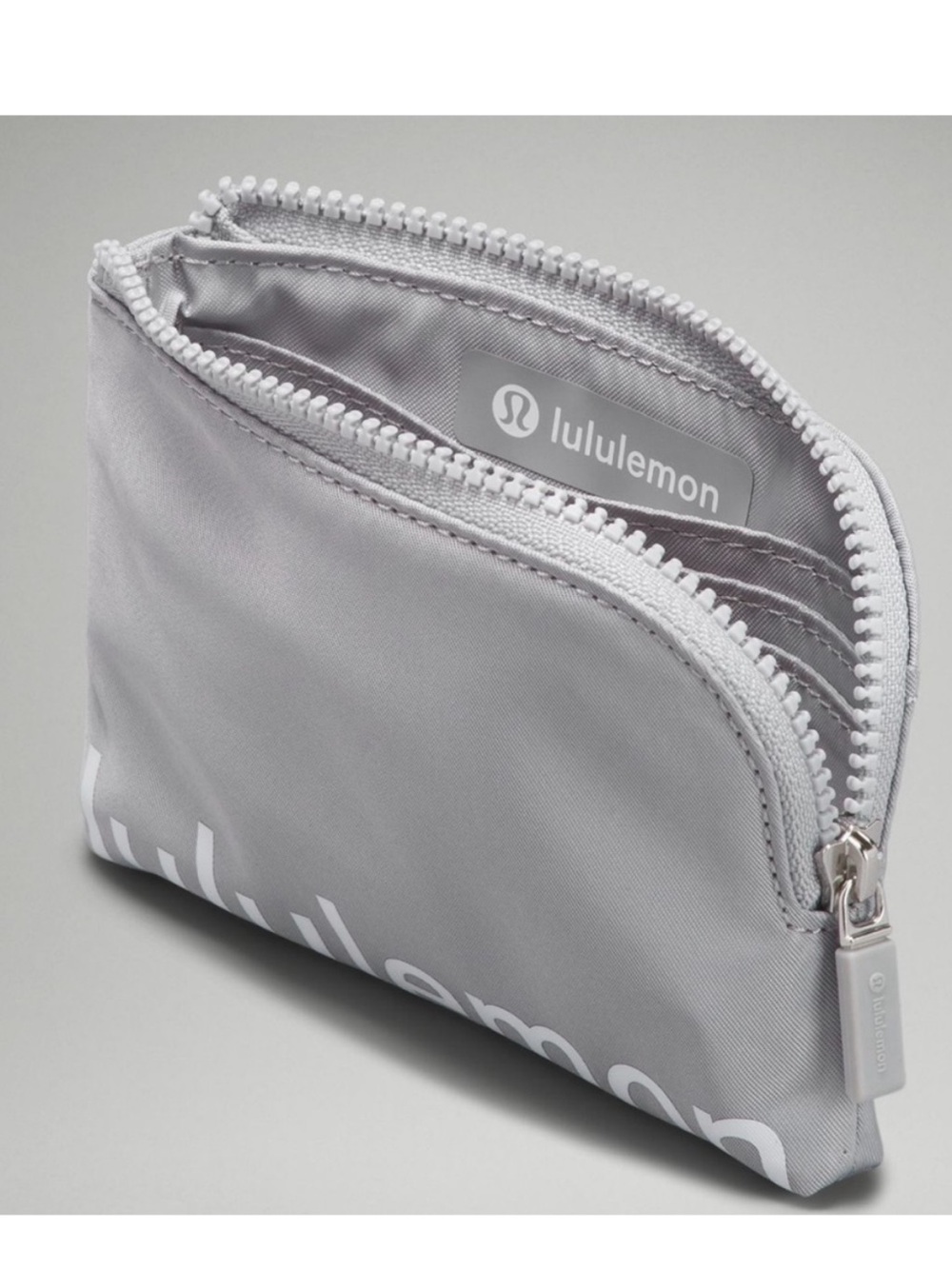 New Lululemon Small Zip Pouch in Light Gray